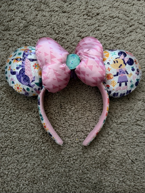 Disney Accessories - Rare Disney Parks Epcot Minnie Mouse & Figment Ear Headband